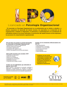 Licenciado en Psicología Organizacional