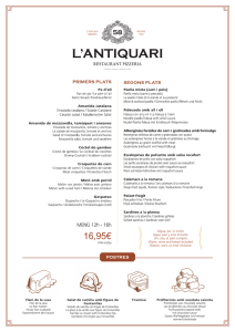 L”ANTlQUARl - antiquari restaurant pizzeria