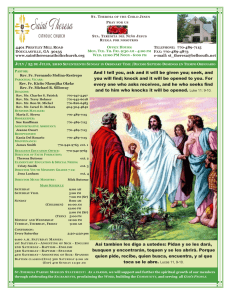 072510 Bulletin - Saint Theresa Catholic Church