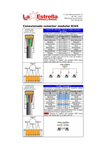 Conexionado conector modular RJ45