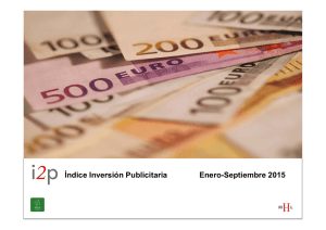 Índice Inversión Publicitaria Enero-Septiembre 2015