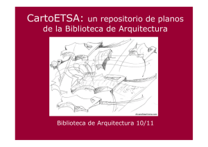 CartoETSA: un repositorio de planos de la Biblioteca de Arquitectura