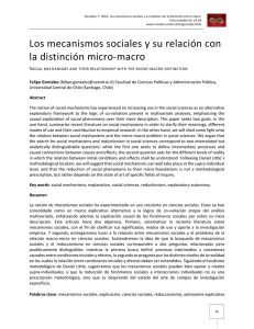 Los mecanismos sociales y su relación con la distinción