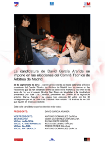 La candidatura de David García Aranda se impone en las