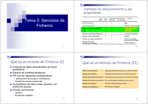 Tema 5: Servicios de Ficheros - Ampliación Sistemas Operativos Upna