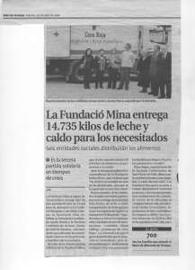 La Fundació Mina entrega