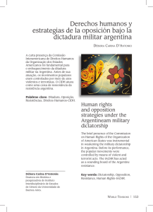 Derechos humanos y estrategias de la oposición bajo la dictadura