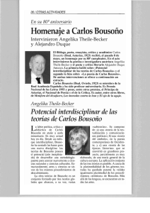 Homenaje a Carlos Bousoño