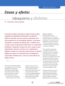 Causa y efecto: tabaquismo y diabetes
