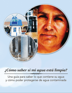 ¿Cómo saber si mi agua está limpia?