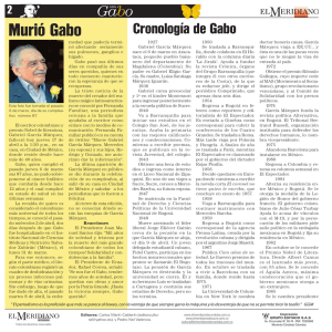 Murió Gabo - El Meridiano