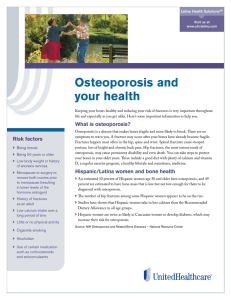 La osteoporosis y su salud
