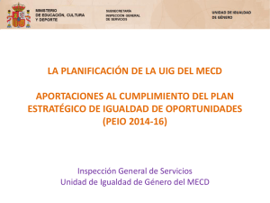 Aportaciones del MECD al cumplimiento del Plan Estratégico de