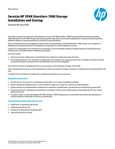 Document Name: HP Installation and Startup Service for HP Server