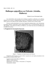 Hallazgos epigráficos en Pollentia (Alcudia, Mallorca)