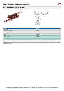 Datos técnicos: Conectores paralelos PV 7.10 SKM8X20 CU (307