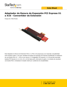Adaptador de Ranura de Expansión PCI Express X1