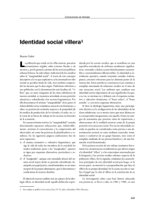 Identidad Social Villera