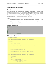 Título: Máximo de un vector - ELAI-UPM