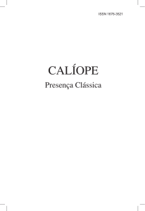 Calíope: presença clássica - Faculdade de Letras