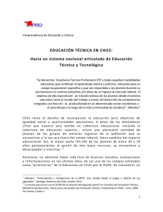 EDUCACIÓN TÉCNICA EN CHILE - Partido Progresista de Chile