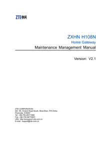 ZXHN H108N - SetupRouter