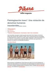 Patologización trans*: Una violación de derechos