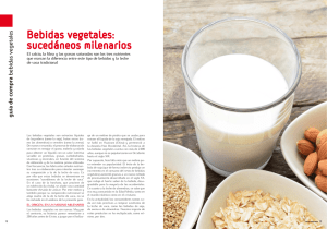 Bebidas vegetales: sucedáneos milenarios