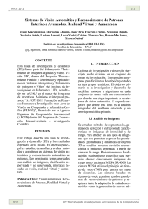 Sistemas de Visión Automática y Reconocimiento de Patrones