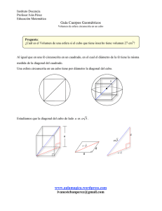 Volumen de una Esfera Circunscrita en un Cubo
