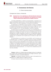 Publicación número 8085 del BORM número 232 de 05/10/2016