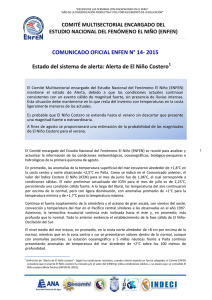 Comunicado Oficial ENFEN N°14-2015