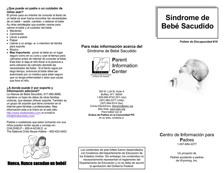 Síndrome De Bebé Sacudido - Parent Information Center