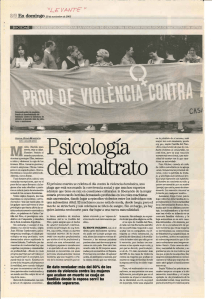 Psicología del maltrato - Joan Vílchez Cambronero