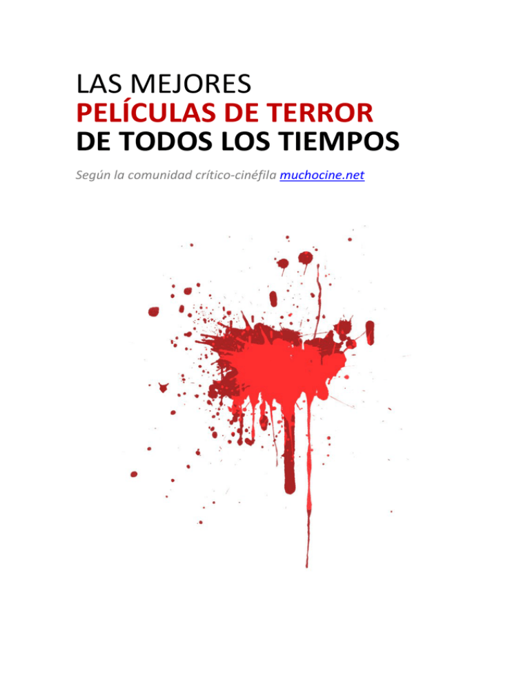 Las Mejores Peliculas De Terror De Todos