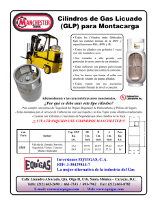 Cilindros de Gas Licuado (GLP) para Montacarga