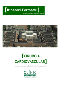 Cirugía Cardiovascular del Hospital Clínic
