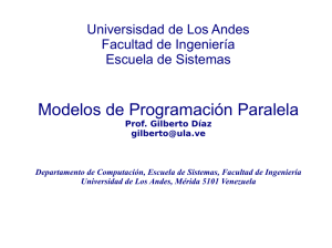 Modelos de Programación Paralela - Web del Profesor