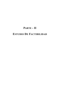 PARTE - II ESTUDIO DE FACTIBILIDAD
