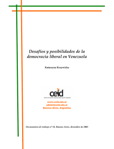 Desafíos y posibilidades de la democracia liberal en Venezuela