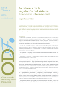 La reforma de la regulación del sistema financiero internacional