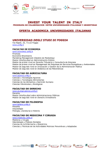 Oferta Académica Universidades - Universidad Nacional de San Luis