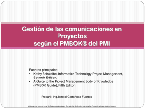 Gestión de las comunicaciones en Proyectos según el PMBOK® del