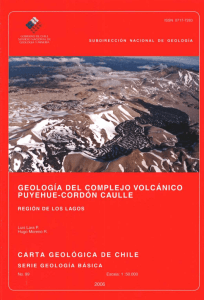 Mapa geológico del complejo volcánico Puyehue