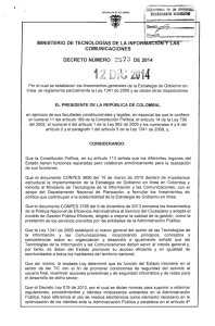Decreto 2573 del 12 de diciembre de 2014