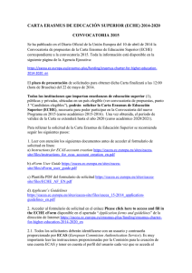 carta erasmus de educación superior (eche) 2014-2020