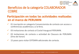 Presentación de PowerPoint - PERUMIN 32 Convención Minera