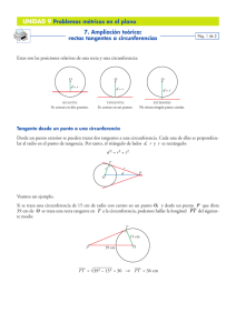 rectas tangentes a circunferencias