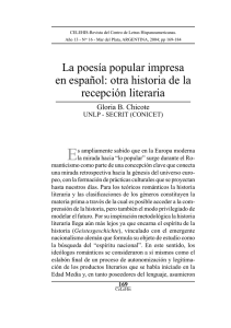 La poesía popular impresa en español : otra historia