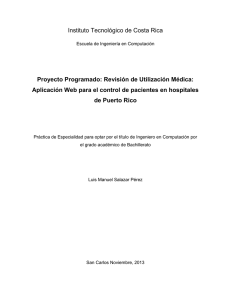 Proyecto Programado: Revisión de Utilización Médica: Aplicación